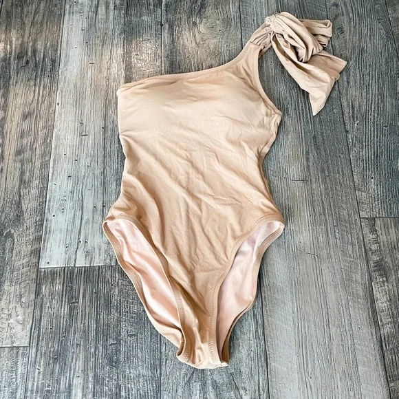J. crew one shoulder tie swimsuit - Picture 1 of 7